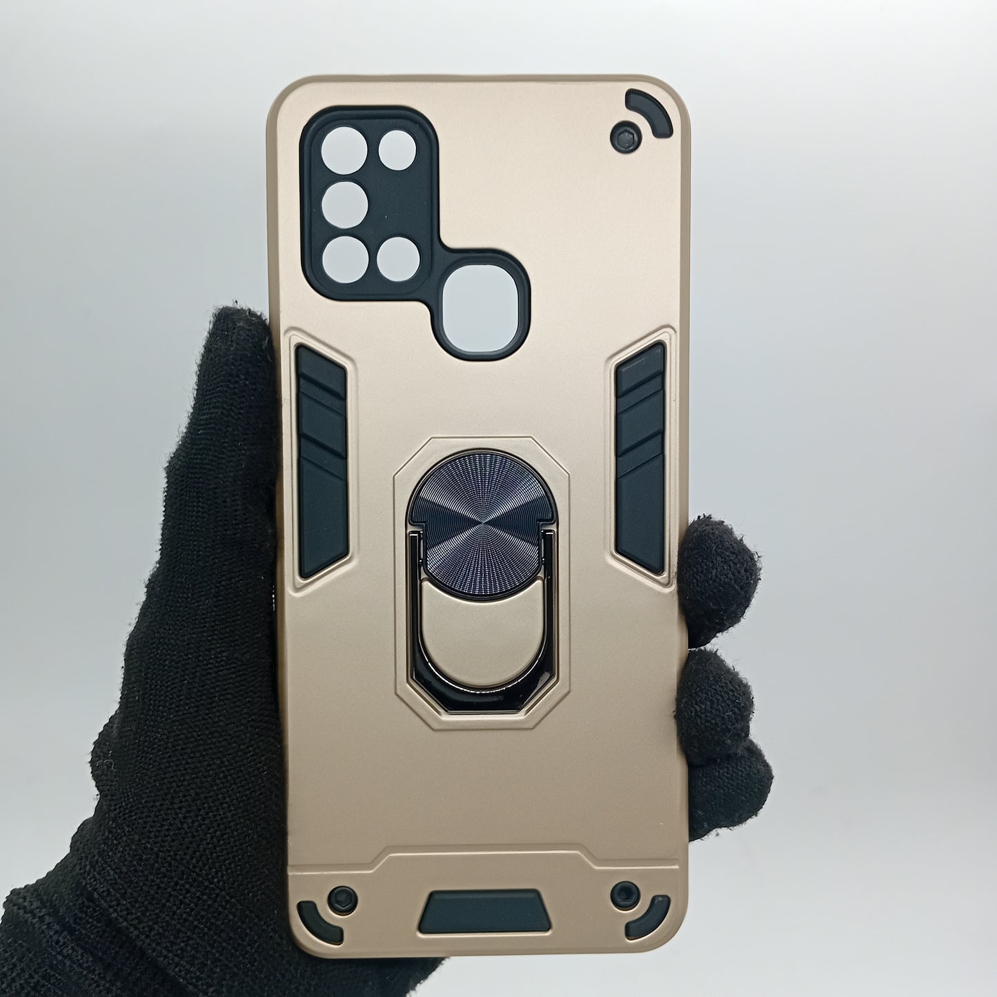 Samsung A21s Hard PC Case with ring holder Shockproof Slim back Cover