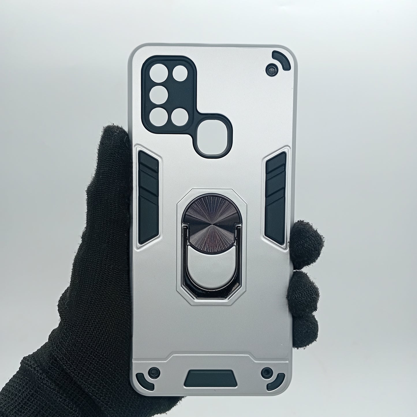 Samsung A21s Hard PC Case with ring holder Shockproof Slim back Cover