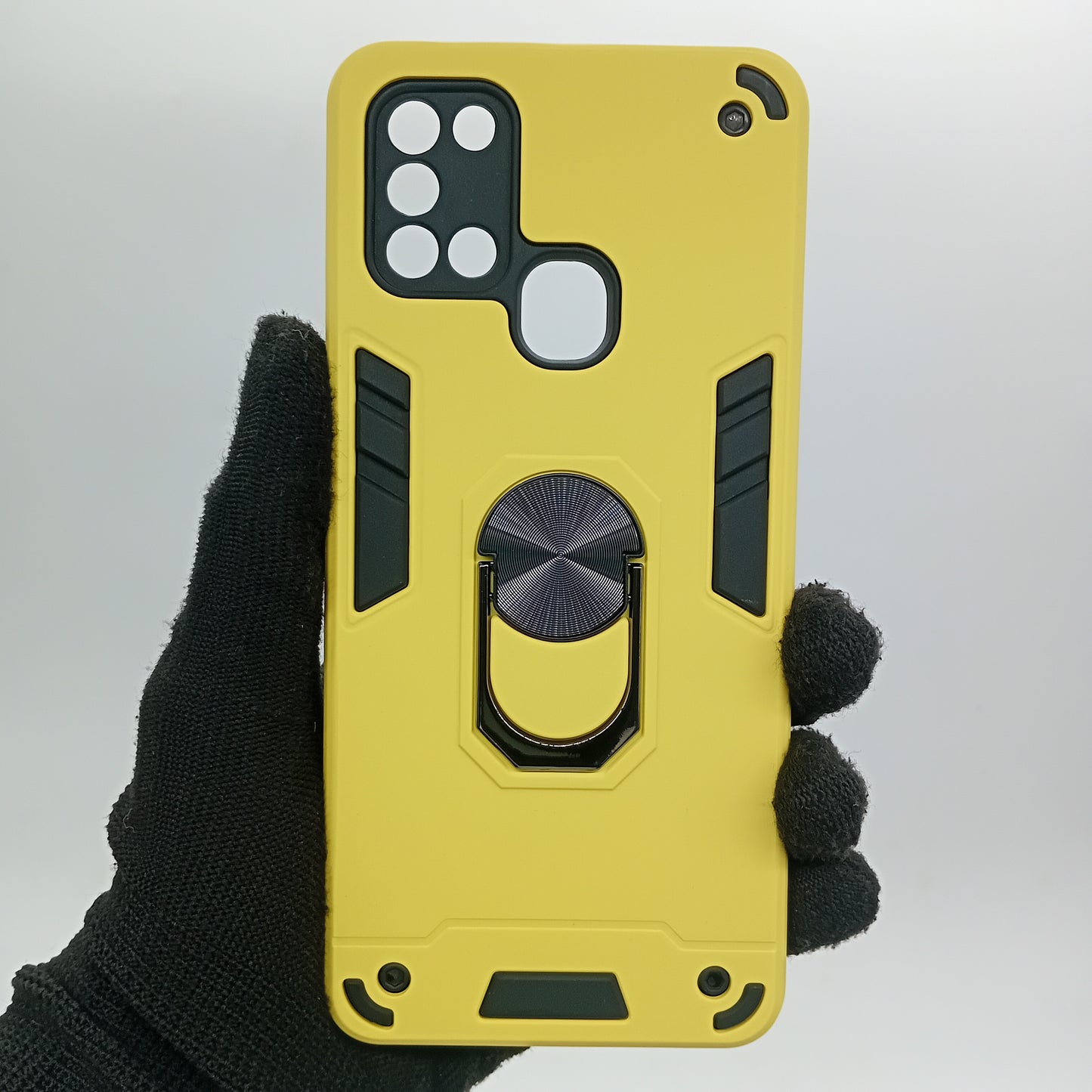 Samsung A21s Hard PC Case with ring holder Shockproof Slim back Cover