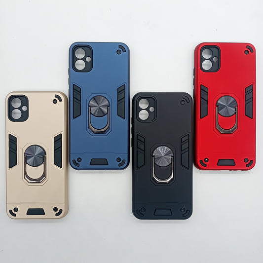 Samsung A04e Hard PC Case with ring holder Shockproof Slim back Cover