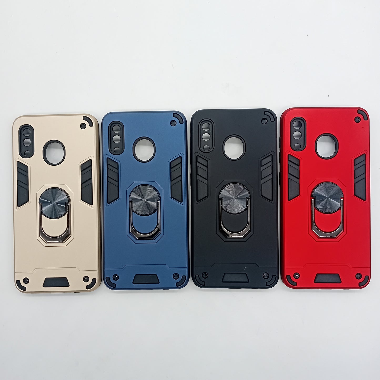 Samsung A20 Hard PC Case with ring holder Shockproof Slim back Cover