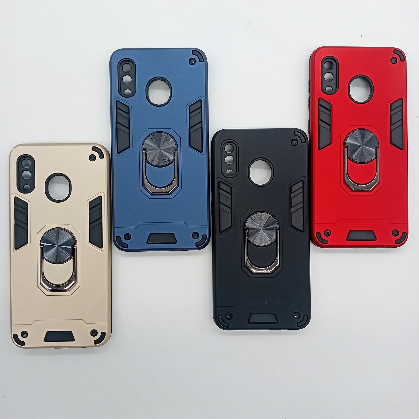 Samsung A20 Hard PC Case with ring holder Shockproof Slim back Cover