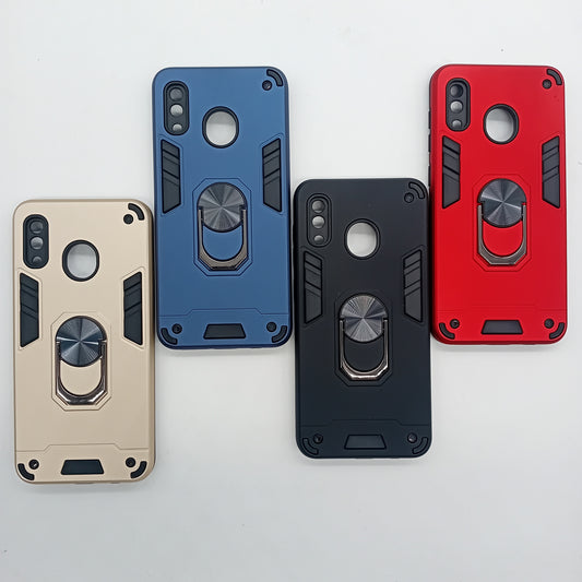 Samsung A20 Hard PC Case with ring holder Shockproof Slim back Cover