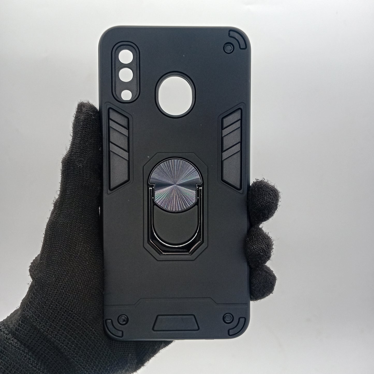 Samsung A20 Hard PC Case with ring holder Shockproof Slim back Cover