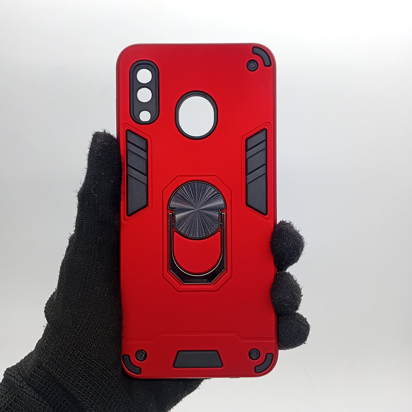 Samsung A20 Hard PC Case with ring holder Shockproof Slim back Cover