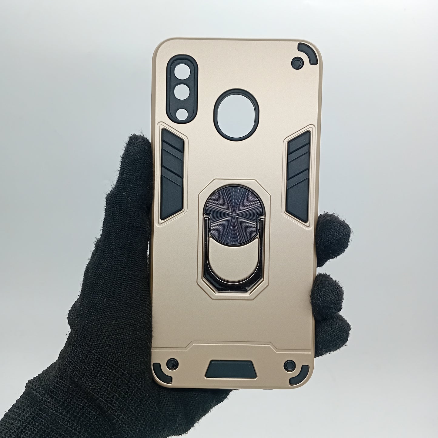 Samsung A20 Hard PC Case with ring holder Shockproof Slim back Cover