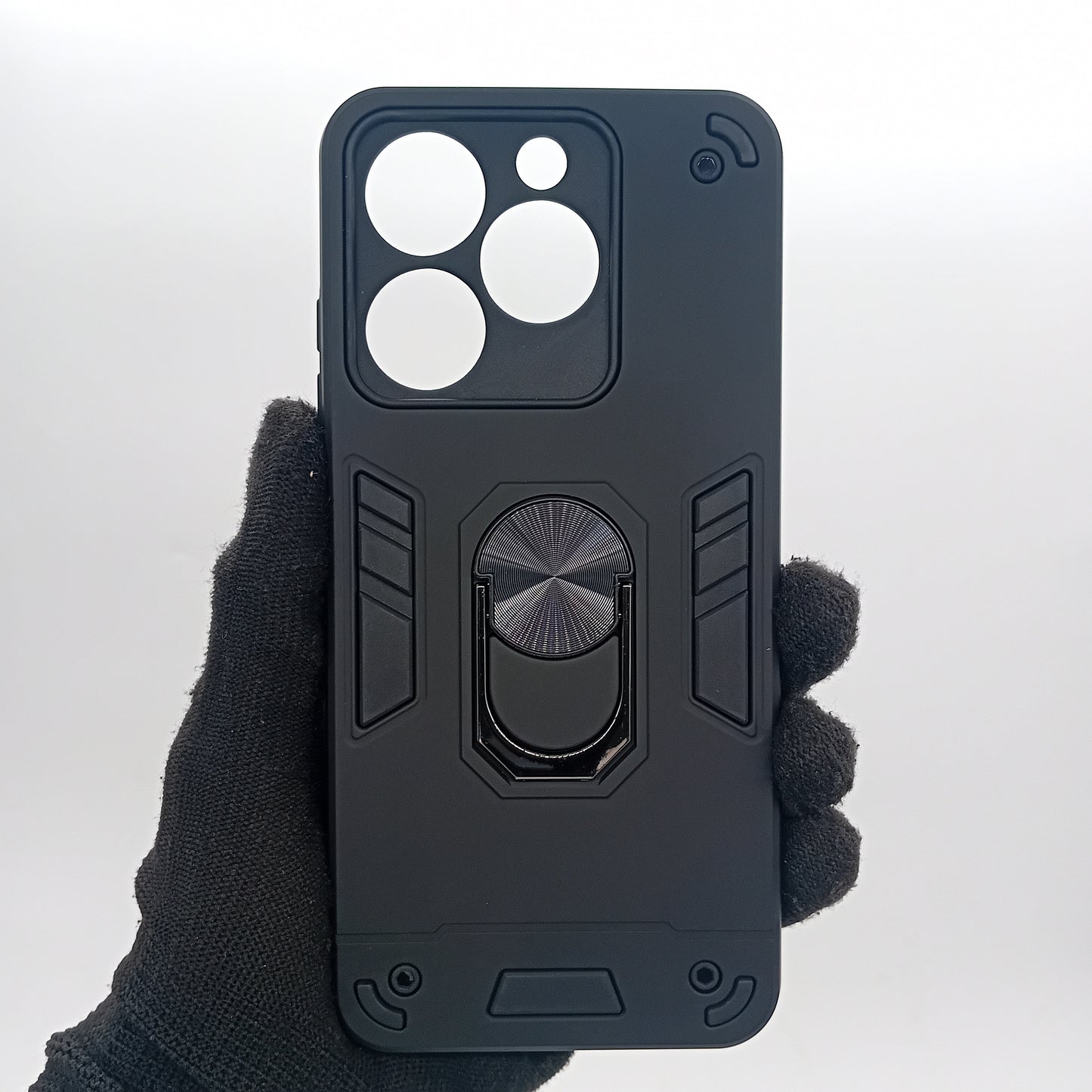 itel A50 Hard PC Case with ring holder Shockproof Slim back Cover