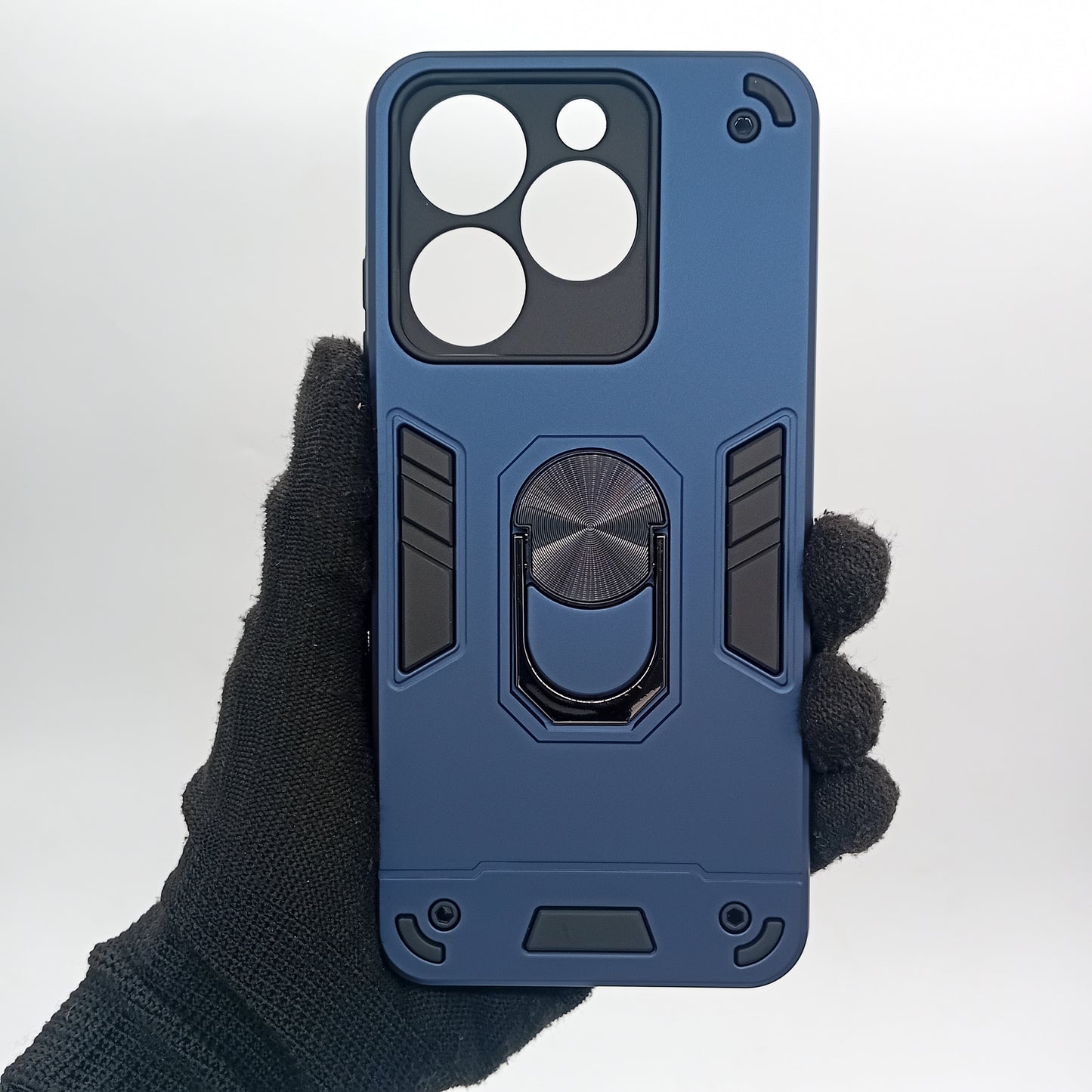 itel A50 Hard PC Case with ring holder Shockproof Slim back Cover