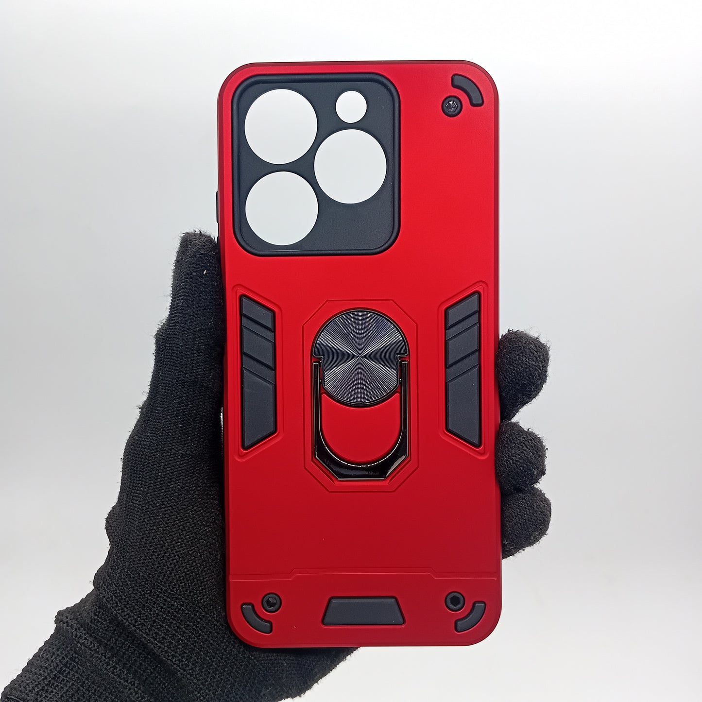 itel A50 Hard PC Case with ring holder Shockproof Slim back Cover