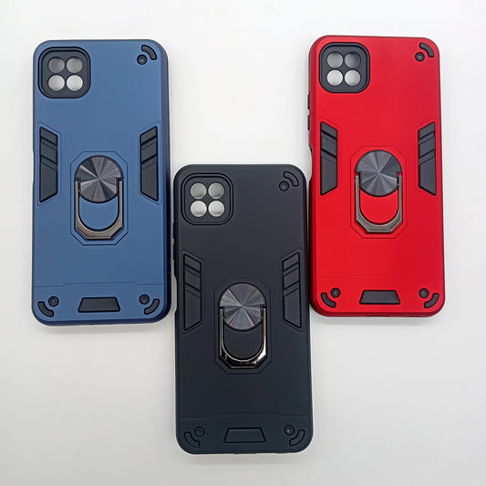 Samsung A22 5G Hard PC Case with ring holder Shockproof Slim back Cover