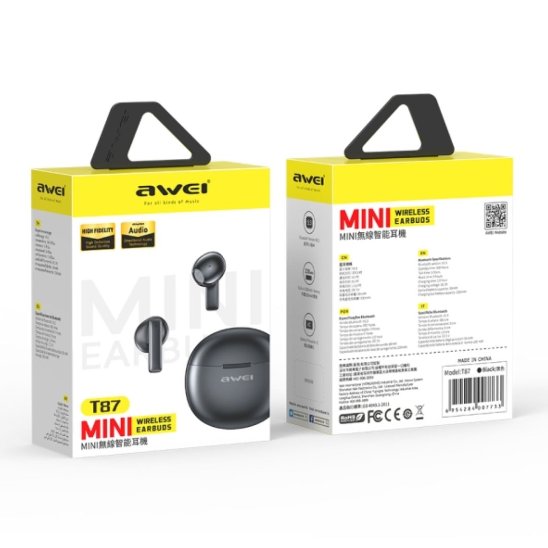 AWEI T87 TWS Bluetooth Earbuds