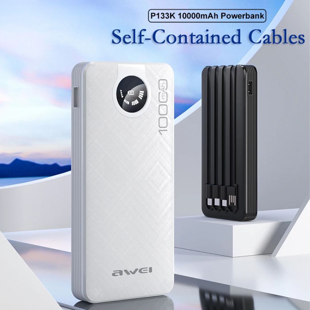AWEI P133K 10000mAh Power Bank White