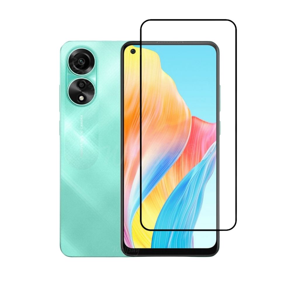 OPPO A78 4G Tempered Glass Screen Protector 9H HD Ultra Clear Anti-Scratch Bubble-Free Easy Apply Tempered Glass