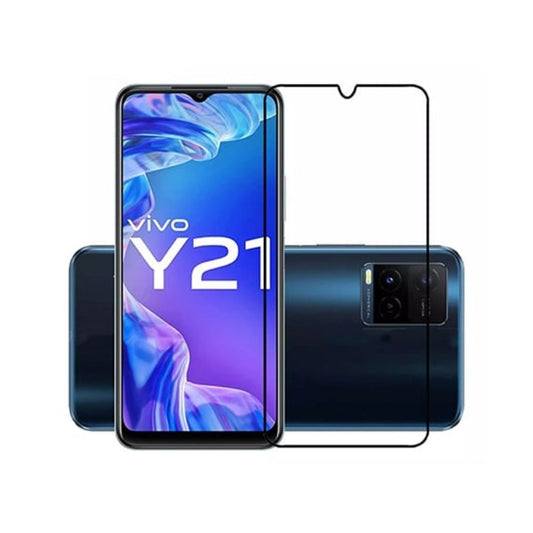 Vivo Y21 Tempered Glass Screen Protector 9H HD Ultra Clear Anti-Scratch Bubble-Free Easy Apply Tempered Glass