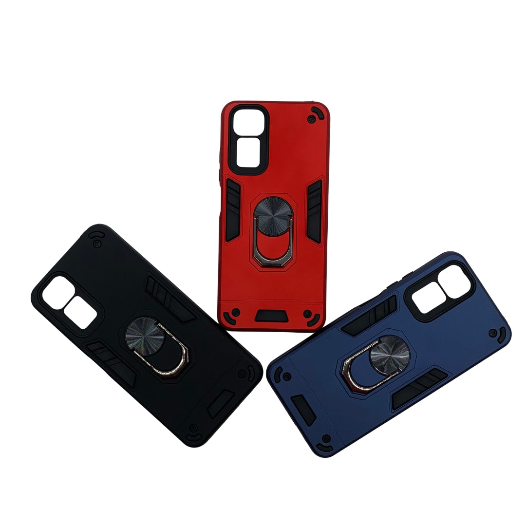 Redmi Note 11 Hard PC Case with ring holder Shockproof Slim back Cover