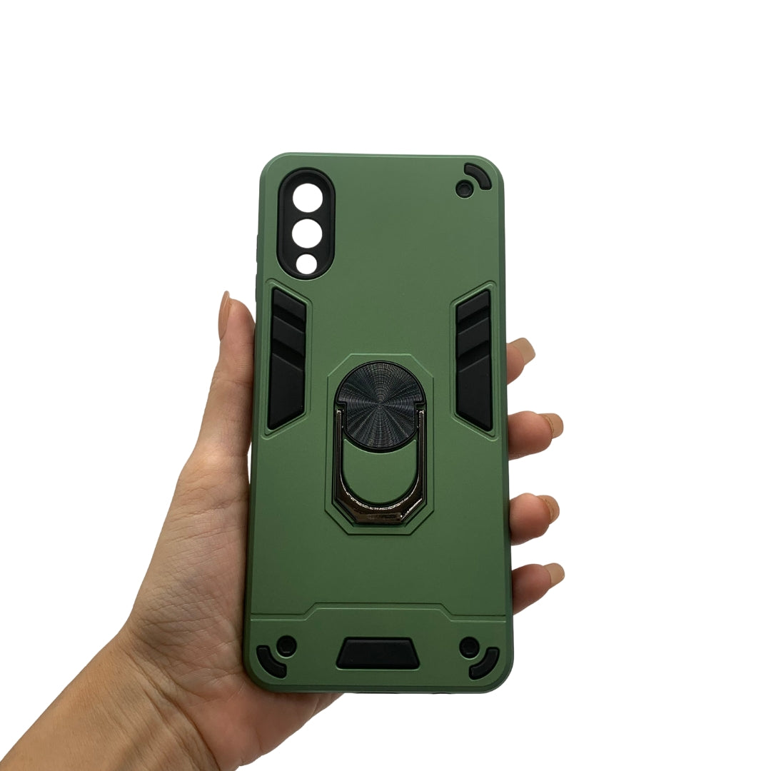 Samsung A02 / M02 Hard PC Case with ring holder Shockproof Slim back Cover