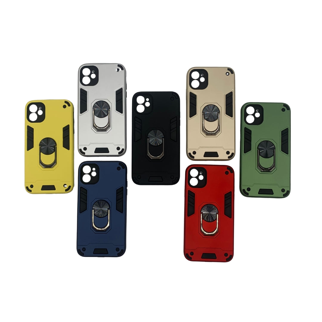 iPhone 11 Hard PC Case with ring holder Shockproof Slim back Cover