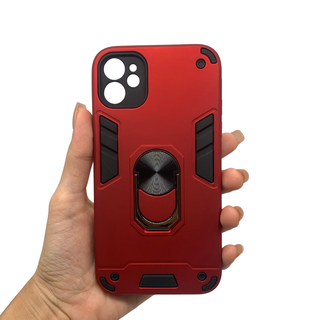 iPhone 11 Hard PC Case with ring holder Shockproof Slim back Cover
