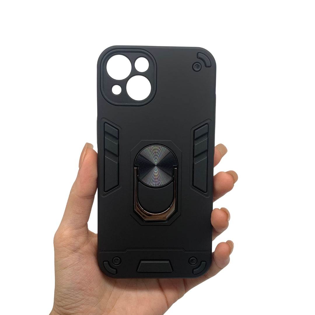 iPhone 13 Hard PC Case with ring holder Shockproof Slim back Cover