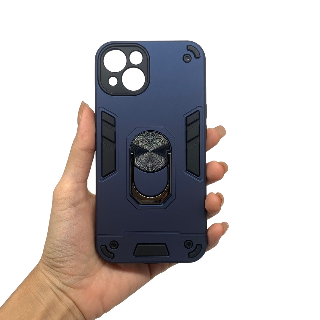 iPhone 13 Hard PC Case with ring holder Shockproof Slim back Cover