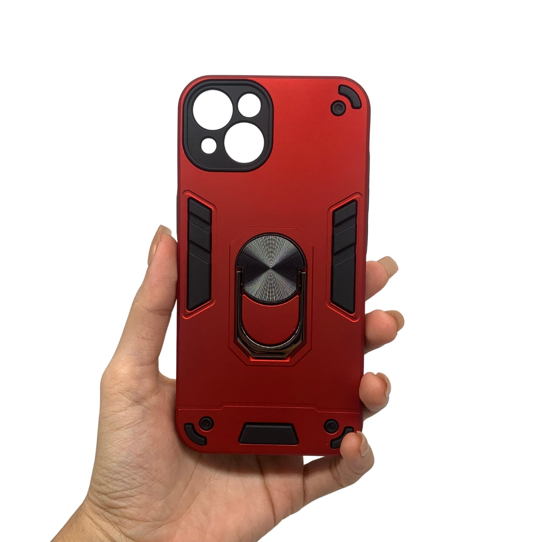 iPhone 13 Hard PC Case with ring holder Shockproof Slim back Cover