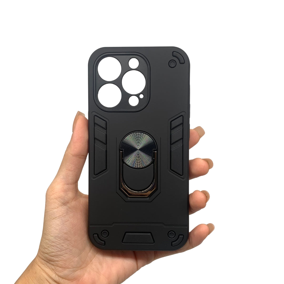 iPhone 14 Pro Hard PC Case with ring holder Shockproof Slim back Cover