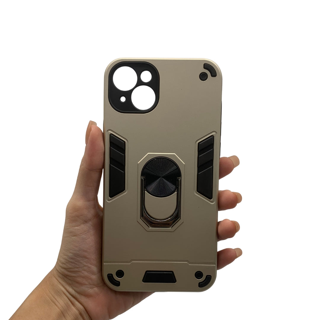 iPhone 15 Plus Hard PC Case with ring holder Shockproof Slim back Cover
