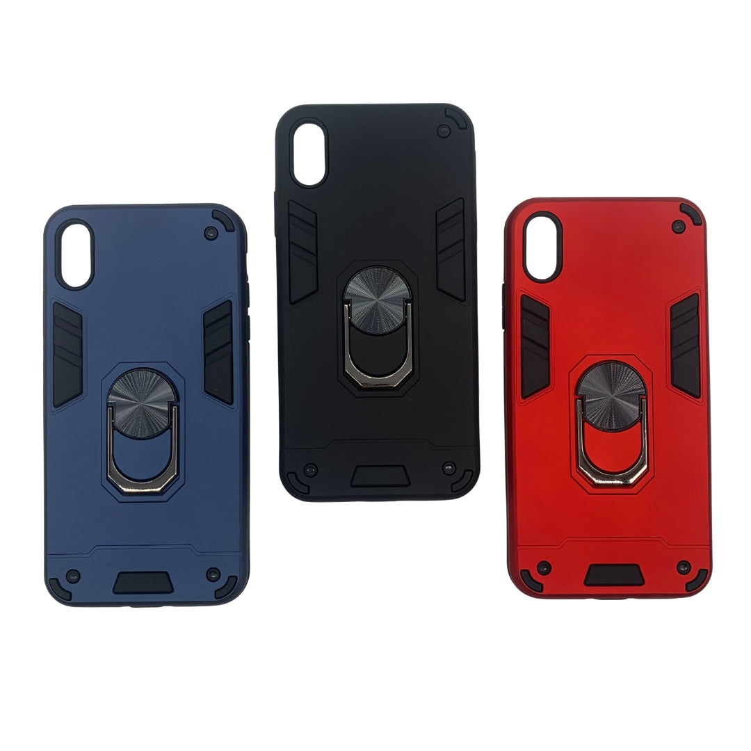 iPhone Xs Max Hard PC Case with ring holder Shockproof Slim back Cover