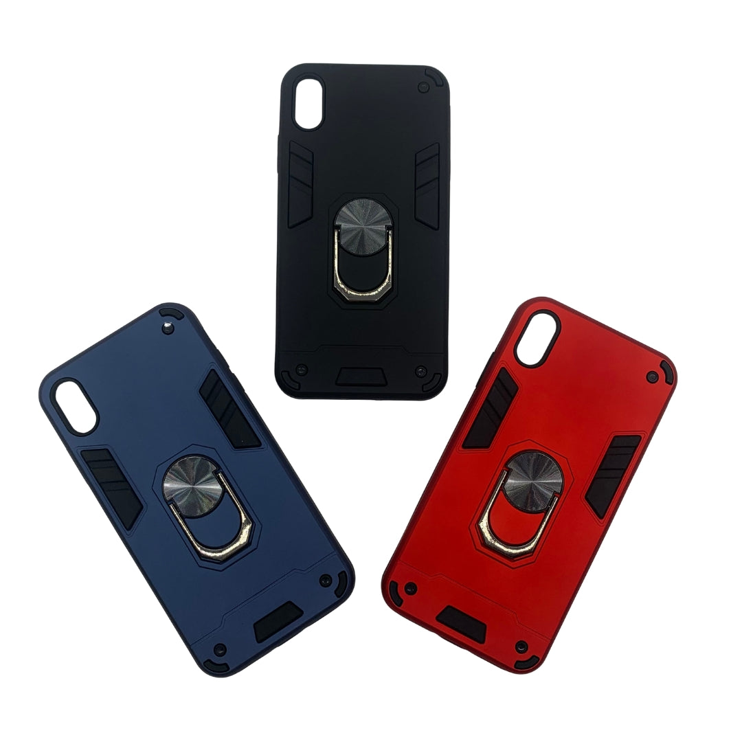 iPhone Xs Max Hard PC Case with ring holder Shockproof Slim back Cover