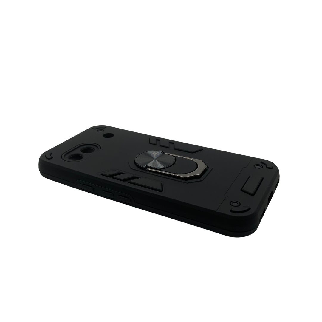 Google Pixel 8A Hard PC Case with Metal ring holder Shockproof Slim back Cover