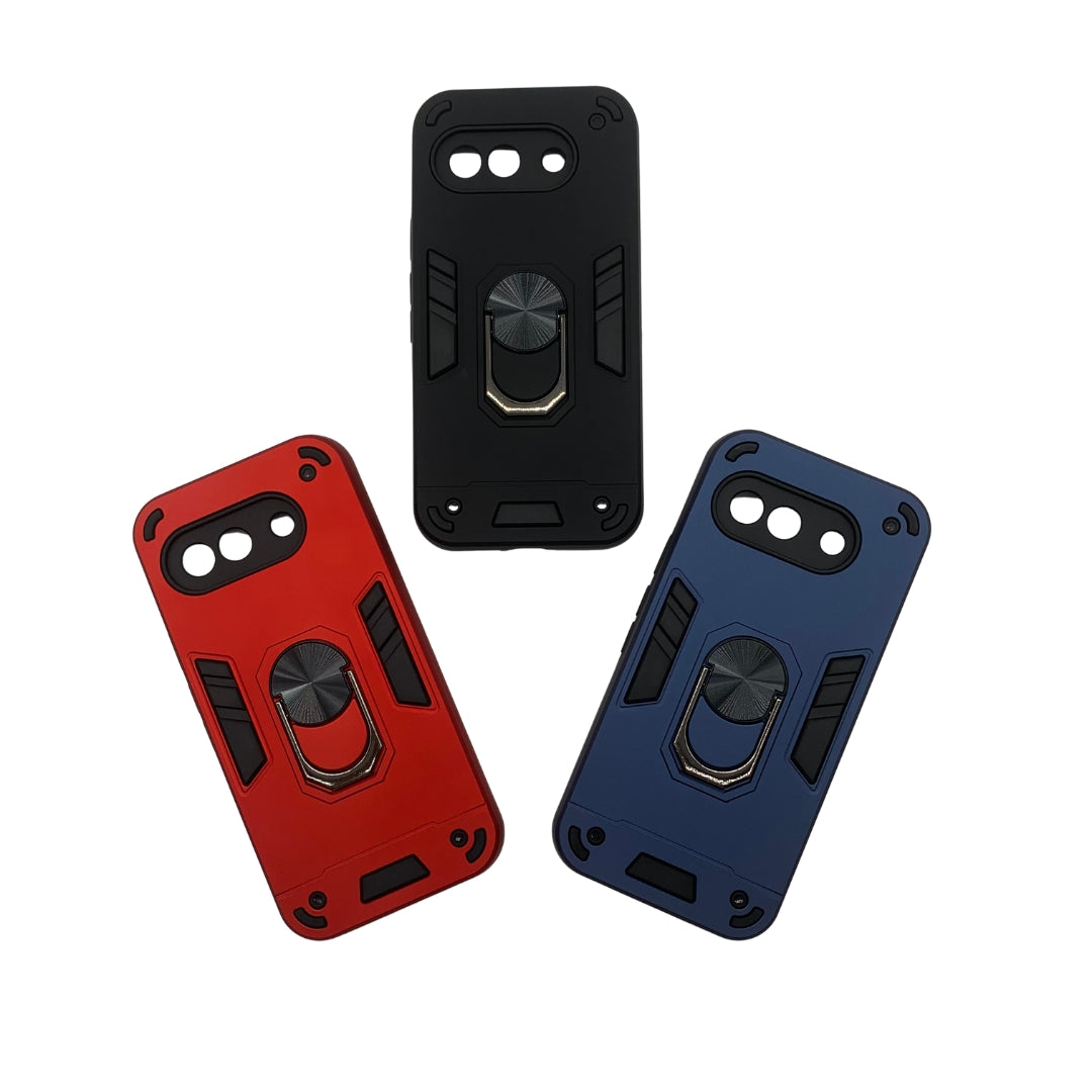 Google Pixel 9A Hard PC Case with ring holder Shockproof Slim back Cover