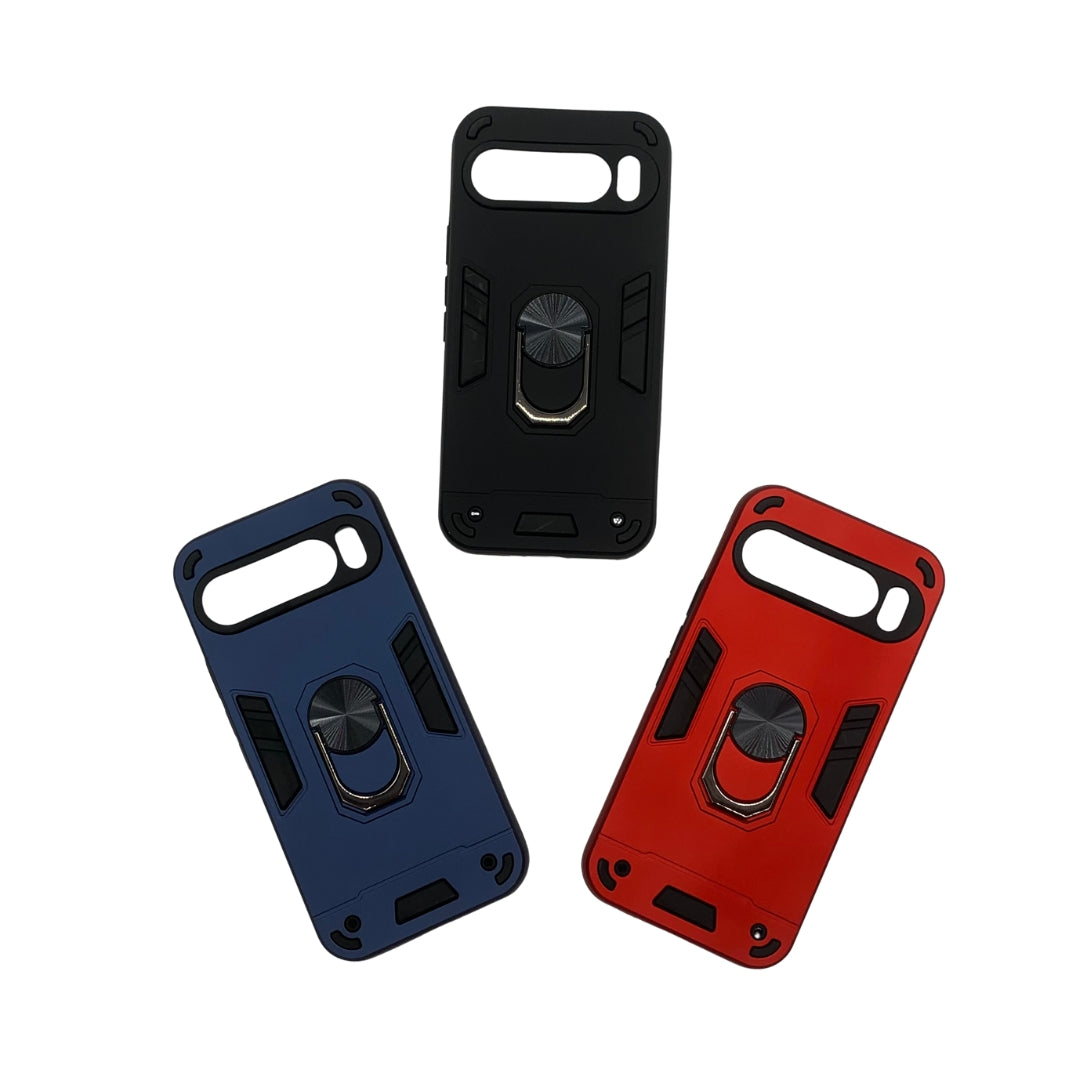 Google Pixel 9 Pro XL Hard PC Case with ring holder Shockproof Slim back Cover