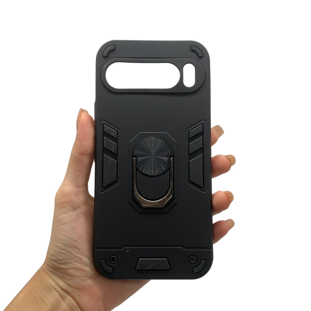 Google Pixel 9 Pro XL Hard PC Case with ring holder Shockproof Slim back Cover