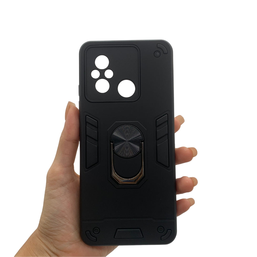 Redmi 12C Hard PC Case with ring holder Shockproof Slim back Cover