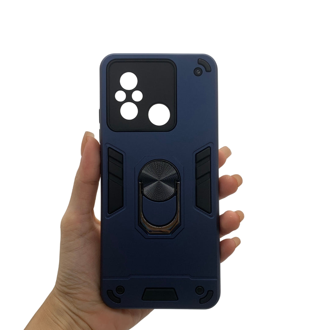 Redmi 12C Hard PC Case with ring holder Shockproof Slim back Cover