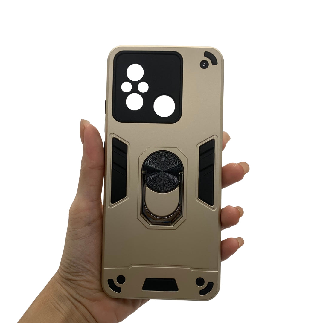 Redmi 12C Hard PC Case with ring holder Shockproof Slim back Cover