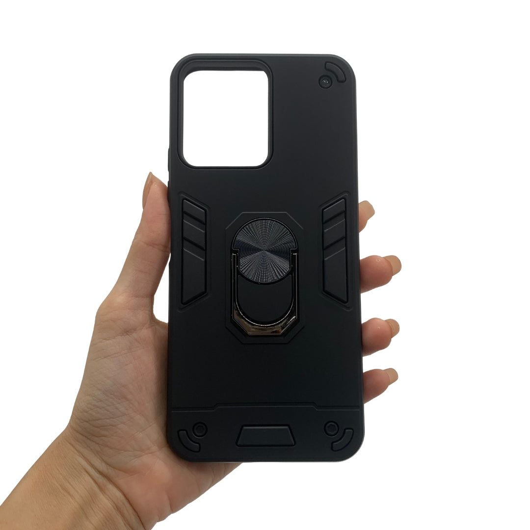 Redmi 12 4G Hard PC Case with ring holder Shockproof Slim back Cover