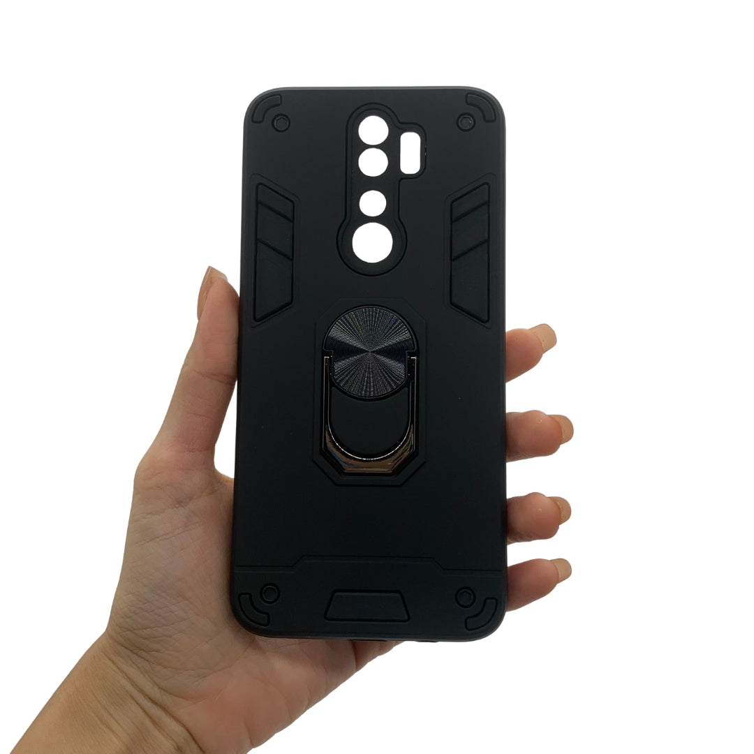 Redmi Note 8 Pro Hard PC Case with ring holder Shockproof Slim back Cover