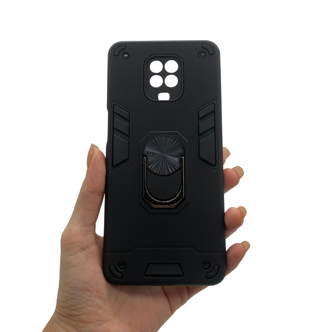 Redmi Note 9s Hard PC Case with ring holder Shockproof Slim back Cover