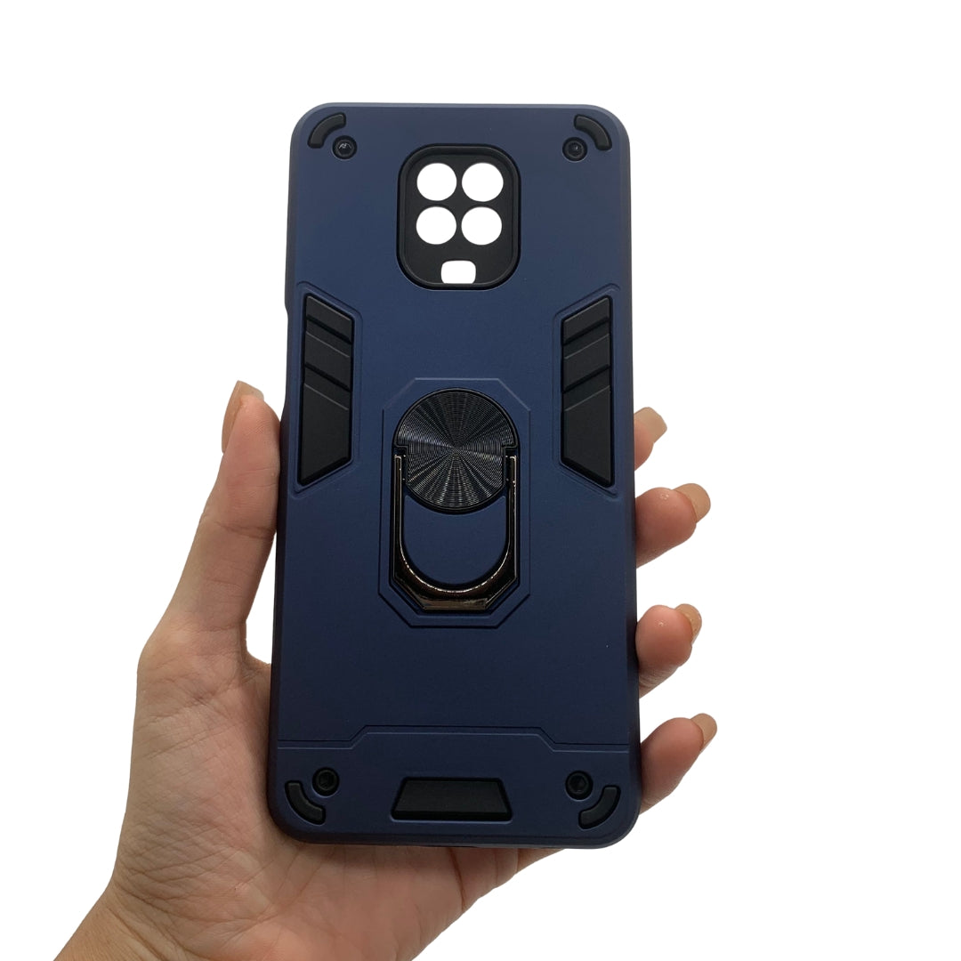 Redmi Note 9s Hard PC Case with ring holder Shockproof Slim back Cover