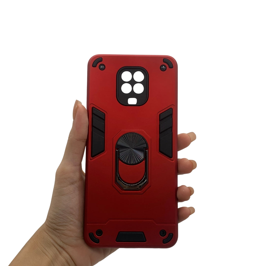 Redmi Note 9s Hard PC Case with ring holder Shockproof Slim back Cover