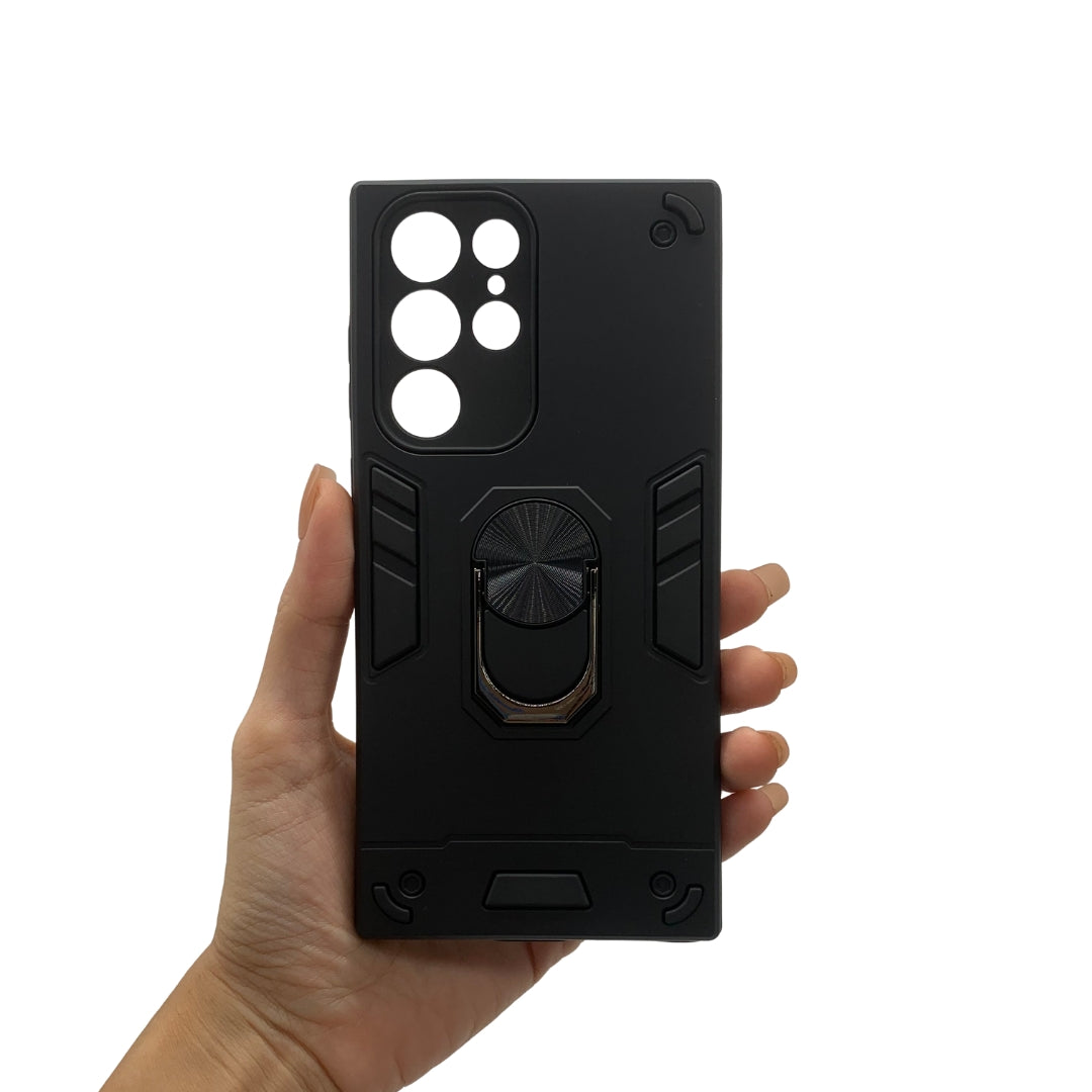 Samsung S22 Ultra Hard PC Case with ring holder Shockproof Slim back Cover