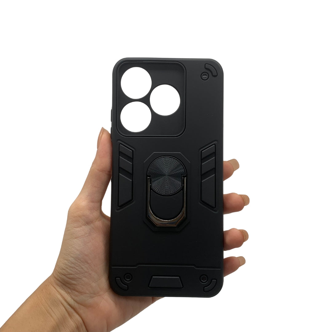 Tecno Spark 10 Hard PC Case with ring holder Shockproof Slim back Cover