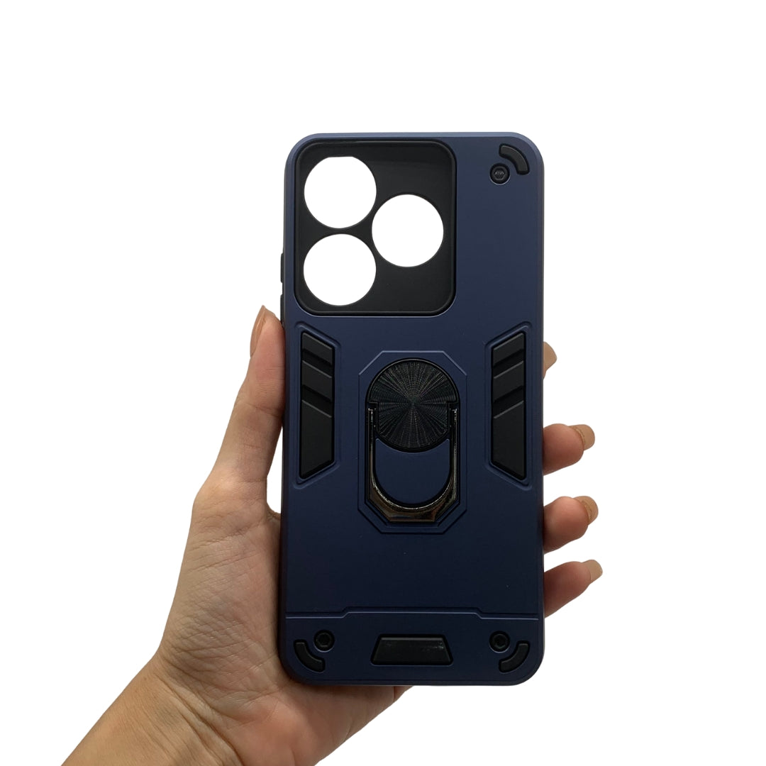 Tecno Spark 10 Hard PC Case with ring holder Shockproof Slim back Cover