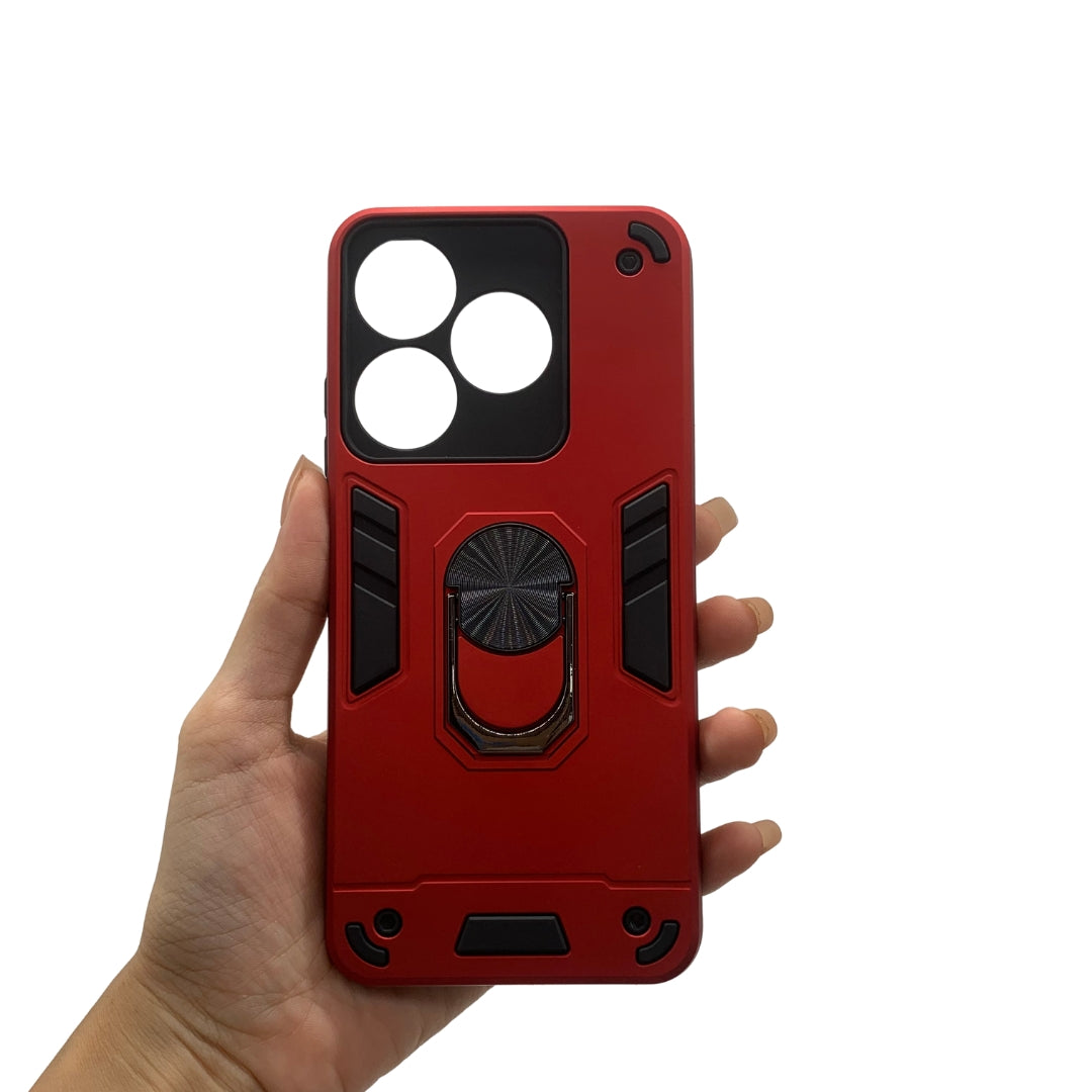 Tecno Spark 10 Hard PC Case with ring holder Shockproof Slim back Cover