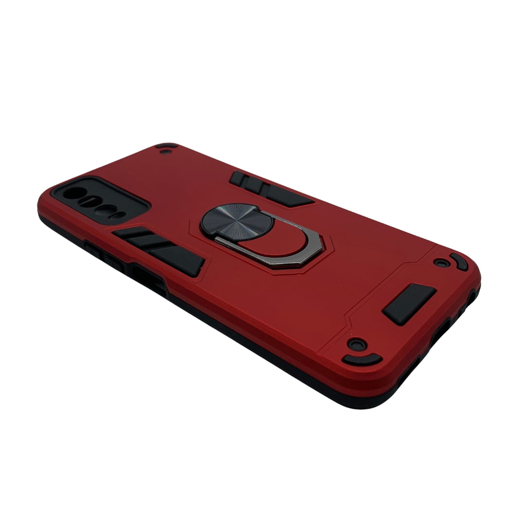 Vivo Y12s Hard PC Case with Ring holder Shockproof armour back Cover