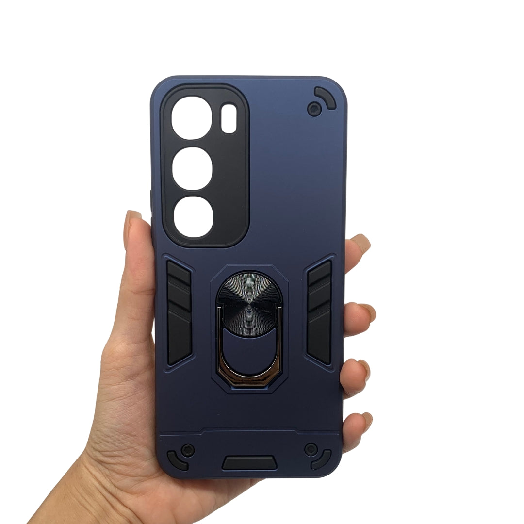 Vivo Y19s Hard PC Case with ring holder Shockproof Slim back Cover