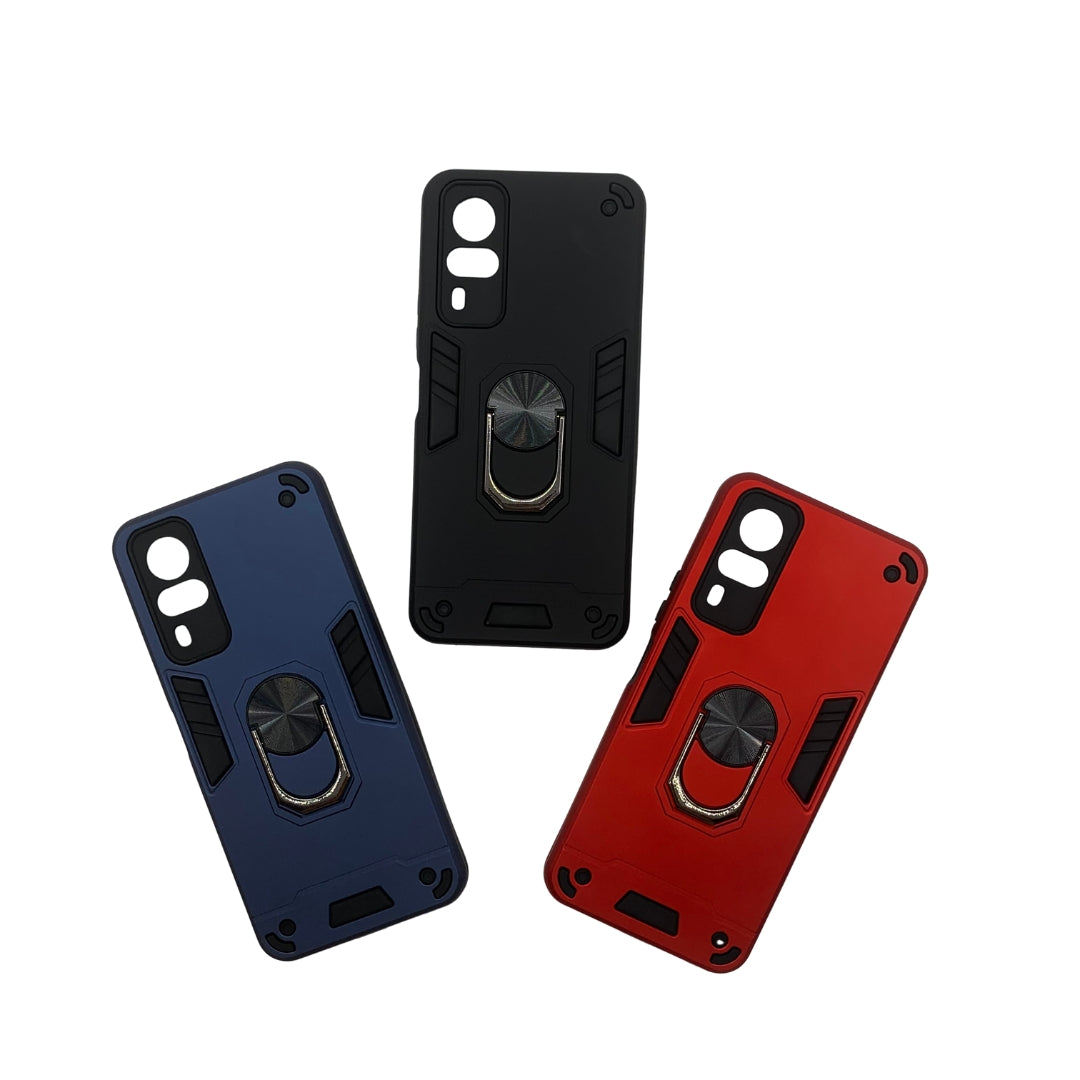 Vivo Y53s Hard PC Case with ring holder Shockproof Slim back Cover