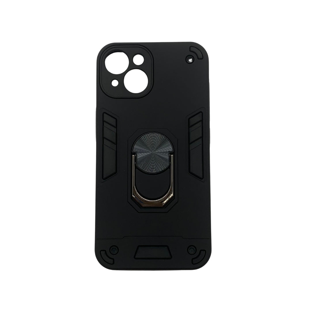 iPhone 14 Hard PC Case with ring holder Shockproof Slim back Cover