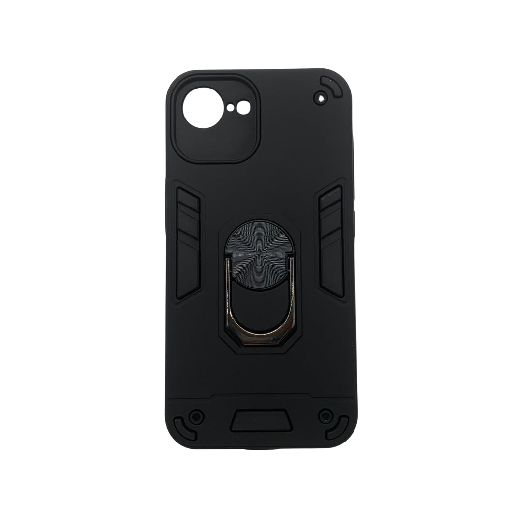iPhone 16e Hard PC Case with ring holder Shockproof Slim back Cover